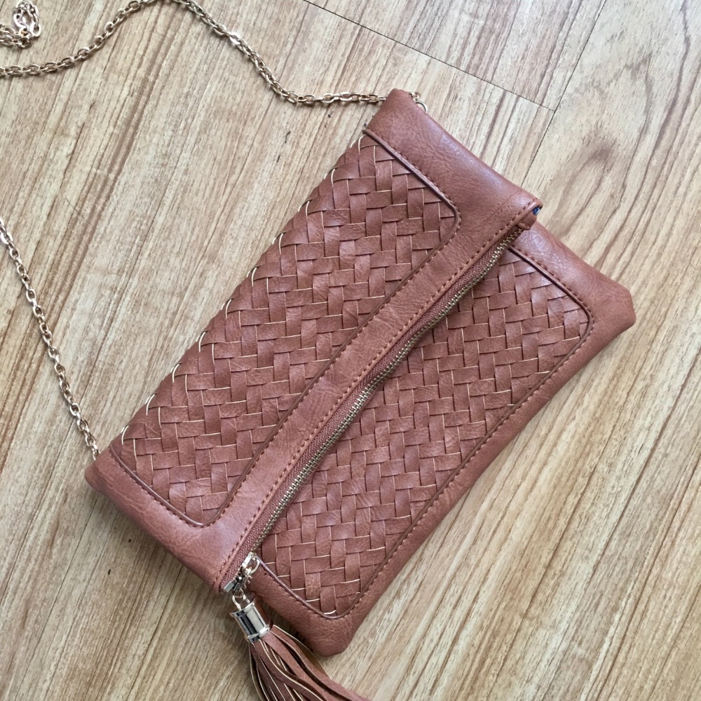 Urban Expressions Fold Over Clutch Vegan Leather